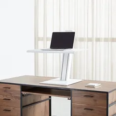 تبدیل لپ تاپ Humanscale White Quickstand Eco Standing Desk + نظرات |  جعبه و بشکه