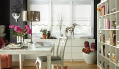 4 ایده برای درمان پنجره برای دفتر خانه شما |  کرکره های آفتاب زدگی
