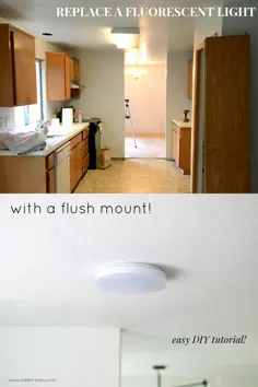 چگونه می توان یک چراغ فلورسنت را با یک نصب فلاش LED تعویض کرد - آموزش بروزرسانی آشپزخانه!