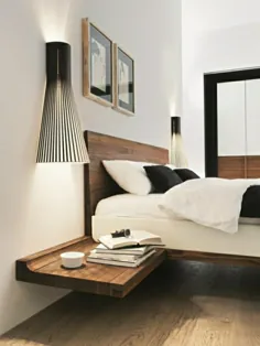 Nachttisch zum Einhängen - praktische Schlafzimmerlösung - Möbel، Schlafzimmer - ZENIDEEN