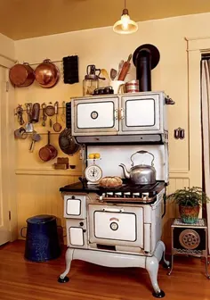 آشپزخانه یک طبقه ییلاقی نوستالژیک 1914