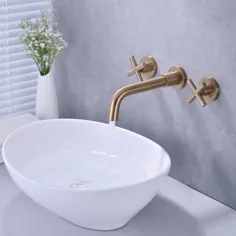 شیر حمام دیواری با مونتاژ تخلیه