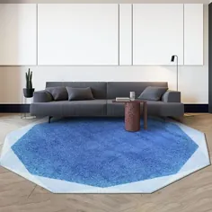 فرشهای دور گرد به سبک مدرن برای طراحی اتاق نشیمن داخلی - خانه ای گرم