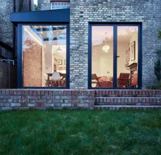 پسوند سقف شیشه ای در دامنه ماسول در شمال لندن - A L E Z Architects
