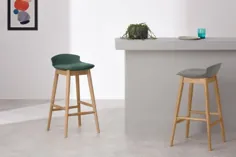 صندلی میله شمارنده تلما ، بلوط و سبز