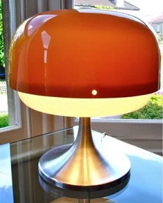 تماشای eBay: لامپ میز لاله ای پایه 1970 هاروی گوزینی - Retro to Go