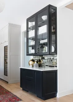 Tricorn Black on cabinets by M House Development |  Rugh Design