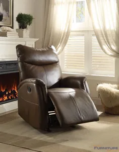 مبلمان Acme - صندلی تکیه دار چرمی چرمی Riso Brown - 59436