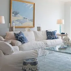 اتاق نشیمن صندلی با سبک ساحلی مناسب برای زندگی در خانه های ساحلی