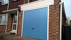 Pastel Blue Gemini Up & Over Garage Door in Wantage - Elite GD