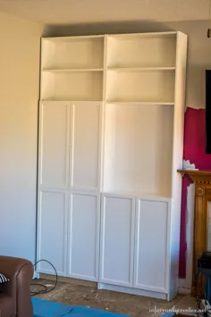 دکوراسیون اتاق خانواده قسمت 1: نصب قفسه های کتاب IKEA BILLY - بسیار خلاقانه