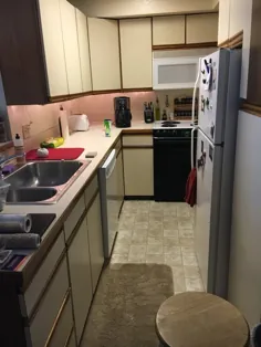 آشپزخانه آپارتمانی 50 دلاری "بازسازی" من