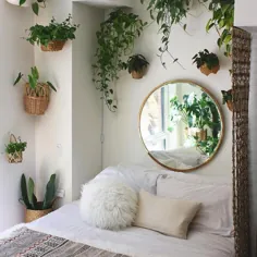 Tu Nuevo Hogar در اینستاگرام: “Hasta las habitaciones más pequeñas pueden ser dekoraciones al natural.  حتی کوچکترین اتاق خواب ها می توانند از یک دکور طبیعی استفاده کنند.  # اتاق کوچک small "