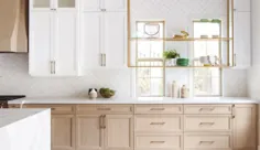 کابینت های آشپزخانه شیکر دو رنگ برای مخلوط کردن و مطابقت با خانه شما - بهترین