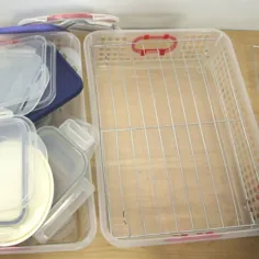 نحوه سازماندهی محلول های ذخیره سازی ظروف و درب های پلاستیکی