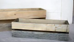 قطعه جعبه چوبی Rustic / پذیرایی عروسی |  اتسی