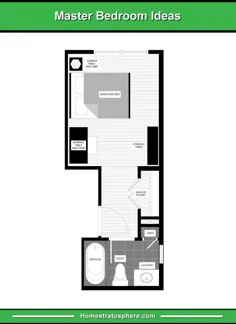 13 طرح طبقه اول اتاق خواب (نقشه های چیدمان رایانه)