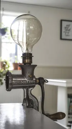 لامپ چرخ گوشت Vintage / لامپ صنعتی |  اتسی