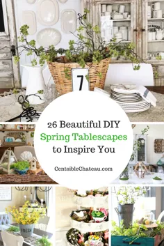 26 جدول زیبا بهار DIY برای یک میز الهام بخش