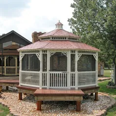 Octagon Vinyl Gazebos |  Country Lane Gazebos