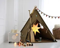 چادر بچه ها چادر Teepee خانه های بازی هدیه ای برای بچه ها توسط CocoonGift