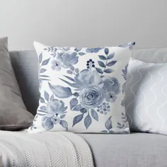 Hamptons Style Shape Pattern Design Throw Pillow توسط آن ماری بلور
