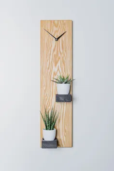 ساعت دیواری چوبی مدرن |  دکوراسیون منزل چوبی |  ساعت دیواری چوبی |  دکوراسیون مدرن مینیمالیستی