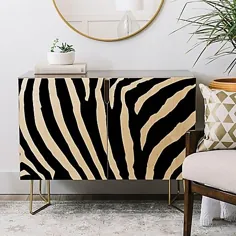 انکار طرح ها Natalie Baca Zebra Stripes Credenza |  حمام تختخواب و فراتر از آن