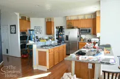 نقاشی کابینت آشپزخانه - قبل آشپزخانه