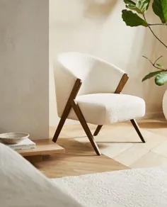 La pieza más deseada de la nueva colección de Zara Home est este sillón de tejido bouclé