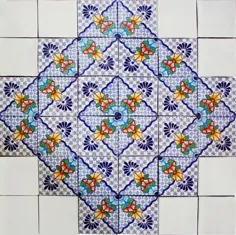 مجموعه کاشی مکزیکی Carmona Backsplash Mural