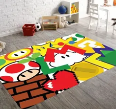 ایده های فرش کودکانه Super Mario Playroom