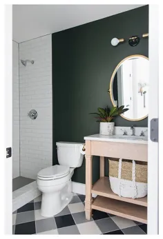 رنگ حمام کوچک رنگ سبز
