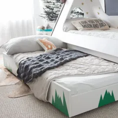 تخت کودک نو پا DIY به شکل یک چادر - تخت کودک TeePee Trundle - الهام بخش عالی برای طراحی ساختمان شما - ایده های طراحی خانه ، ساختمان ، مبلمان و داخلی