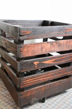 جعبه های ذخیره سازی DIY: پالت های چوبی (رایگان) را به جعبه های شگفت انگیز تبدیل کنید