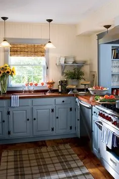 آشپزخانه خود را با یک پوشش رنگ تازه تغییر شکل دهید