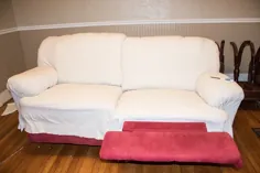 چگونه یک کاناپه را دوباره نصب کنیم (بدون از بین بردن پارچه قدیمی!)