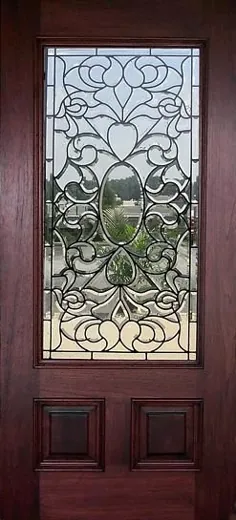 طرح های شیشه ای فوق العاده - درب های شیشه ای هنری و پنجره های وان باغ