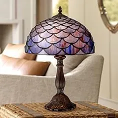 Blue Shell Tiffany Style 18 "High Accent Table Lamp - # 7G823 | لامپ های Plus