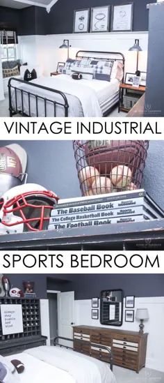 اتاق خواب ورزشی صنعتی Vintage: اتاق خواب Braden آشکار می شود