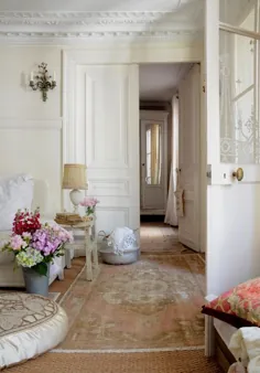 یک آپارتمان ریزه اندام در پاریس سبک بزرگی دارد - خانه های رمانتیک