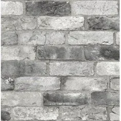 Flat Faux Brick Stone Wallpaper Roll 3D Effect Blocks Vintage Home Decoration Grey - Walmart.com
