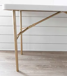 چگونه می توان یک میز پلاستیکی تاشو را ساخت DIY