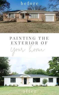 چگونه می توان نمای بیرونی خانه آجری خود را رنگ آمیزی کرد - خانه مزرعه