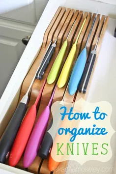 چگونگی سازماندهی چاقوهای آشپزخانه - از آنا بپرسید