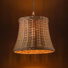 Arturest دست بافتنی Rattan Lampshade Wicker Shabby Chic |  اتسی