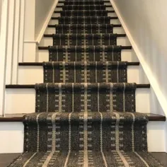 فرش استانتون در اینستاگرام: «جدید هنوز اصلی است!  تیک زدن راه راه باعث می شود که پله های شما هیجان انگیز و جذاب باشد!  .  .  .  # بازپخش # تابلو فرش # طراحی داخلی... "