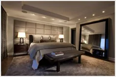 آینه های پر زرق و برق که شیک را به طراحی مدرن اتاق خواب وارد می کنند