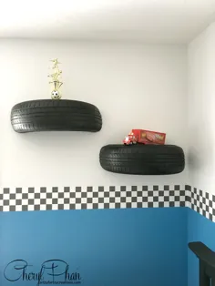 نحوه طراحی اتاق خواب پسران اتومبیلرانی |  روشن کردن اتاق خواب مک کوئین