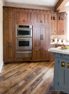 عکس آشپزخانه - سنتی - کابینت آشپزخانه دو رنگ (آشپزخانه شماره 127)